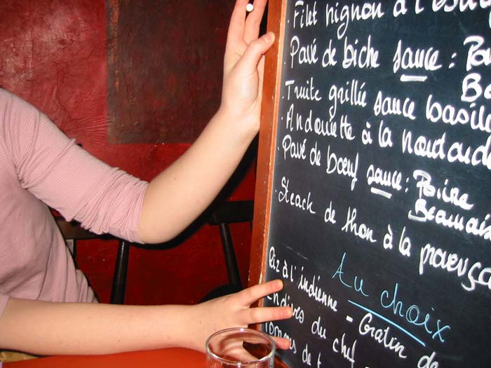 à la carte
