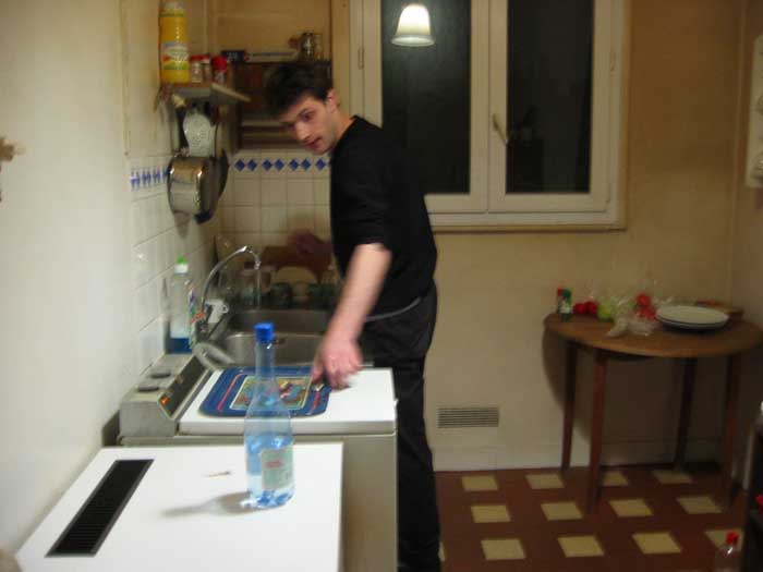 Dans la cuisine