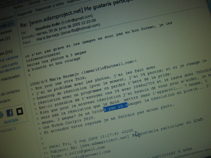 Tim répond mon mail