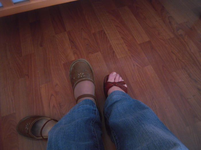 Je change mes chaussures